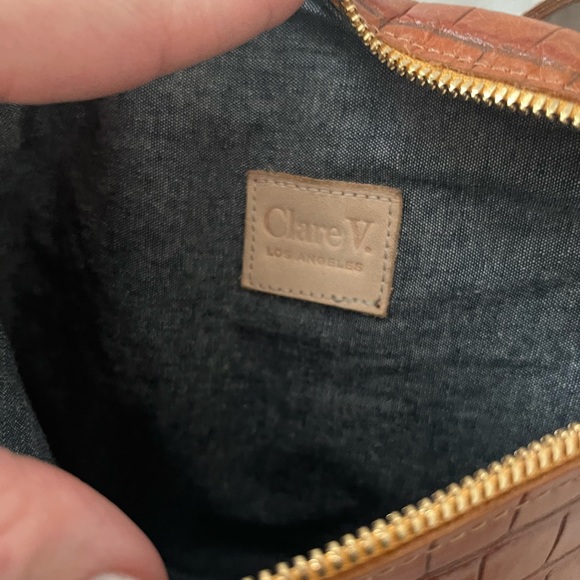 ✨CLARE V.✨Cuoio Autumn Croco Fanny Pack - Picture 7 of 12